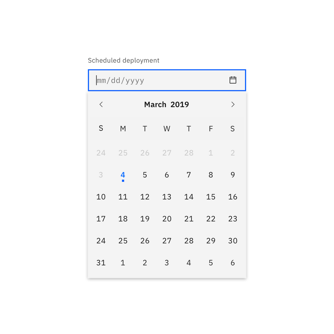 Min and max date example Min and max date example