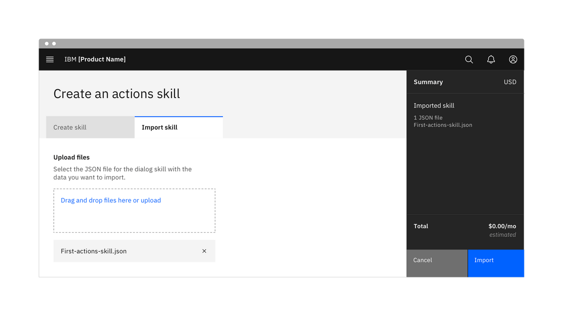 File uploader in context example